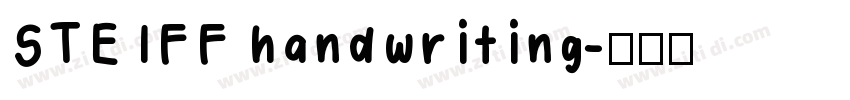 STEIFF handwriting字体转换